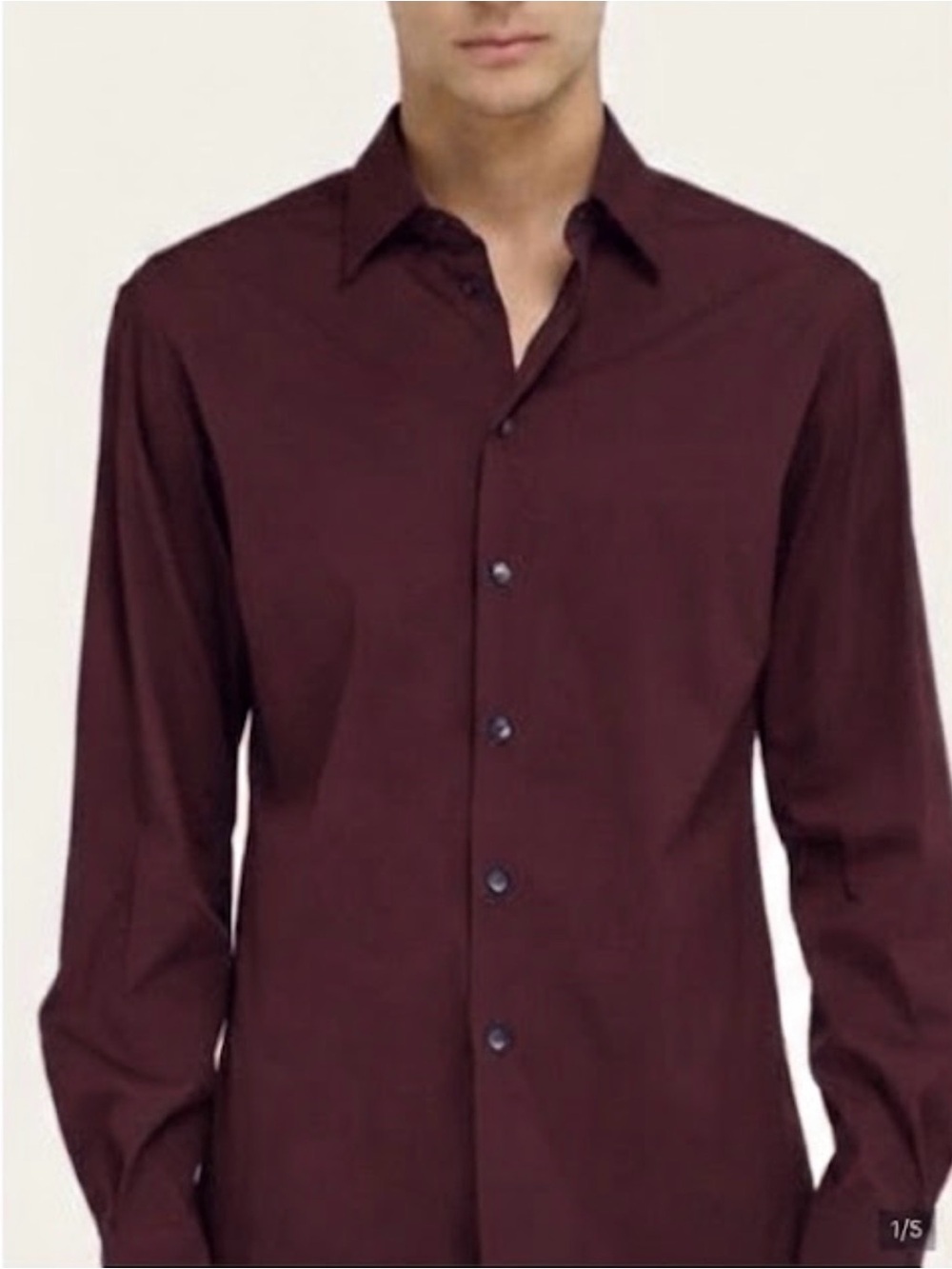 Salvatore Ferragamo Men's Dark Navy Dress Shirt